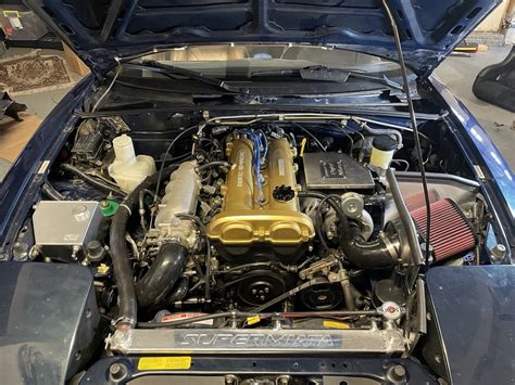 Just finished installing Flyin Miata turbo kit, dyno/tune in a.